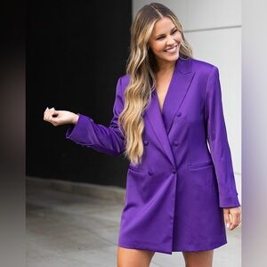 Elegant Purple Women's Blazer